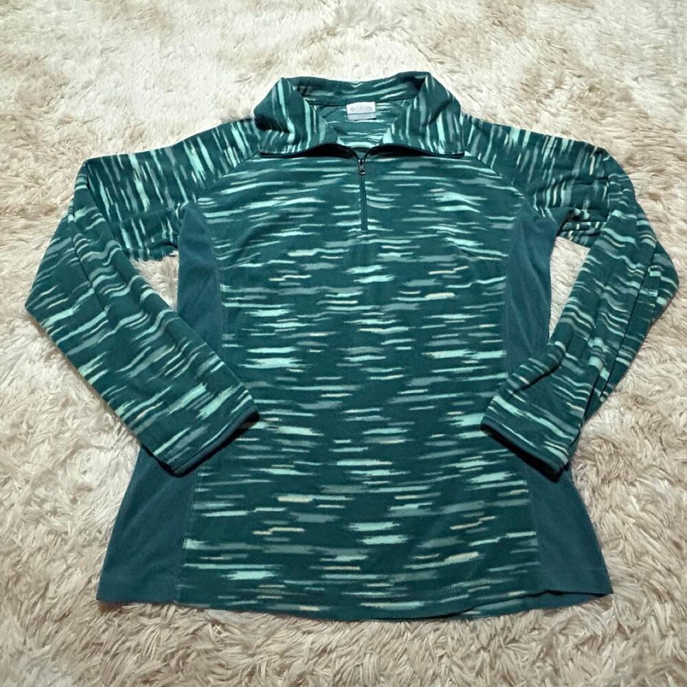 Columbia-sportswear Women's Green and Blue Sweatshirt
